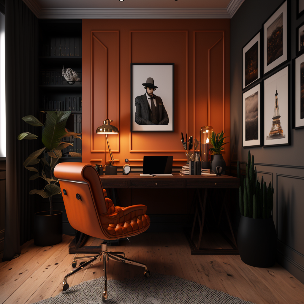 llcoolw1986 Hyper realistic modern home office warm colours and 4f8f3938 4400 458a 95d6 dec44d390637 1 | Shop from Braintree